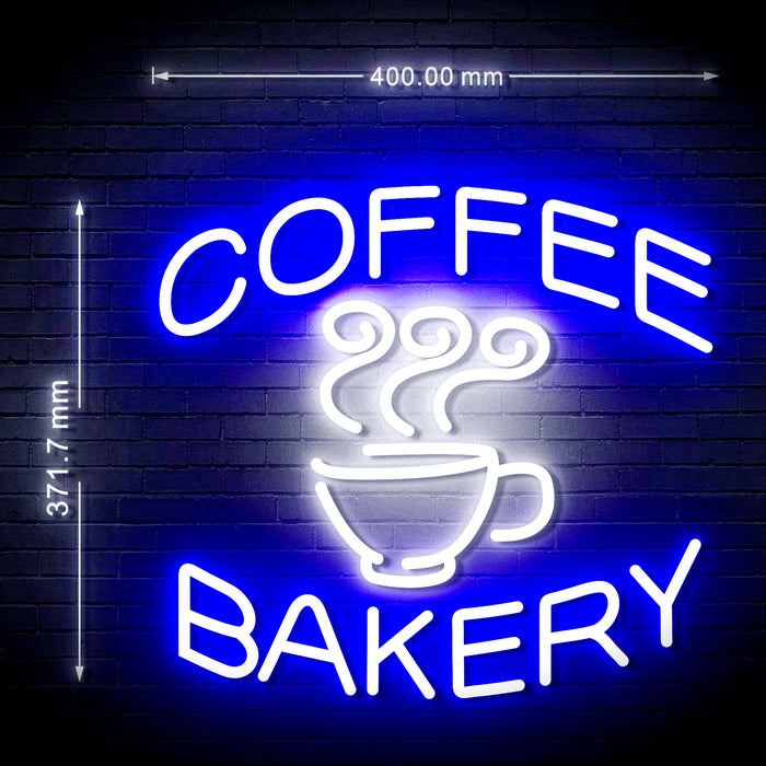 16" Coffee Bakery Shop Flex Silicone LED Neon Sign - Way Up Gifts