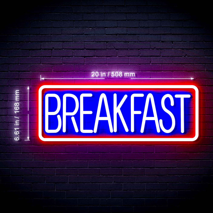 Diner Breakfast Ultra-Bright LED Neon Sign w/ Remote - Way Up Gifts