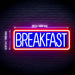 Diner Breakfast Ultra-Bright LED Neon Sign w/ Remote - Way Up Gifts