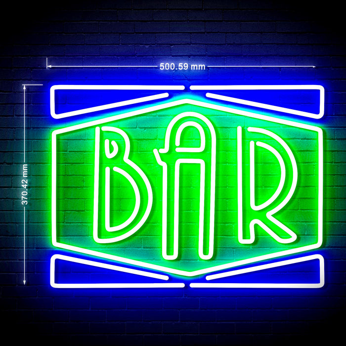 Bar Sign Ultra-Bright LED Neon Sign w/ Remote - Way Up Gifts