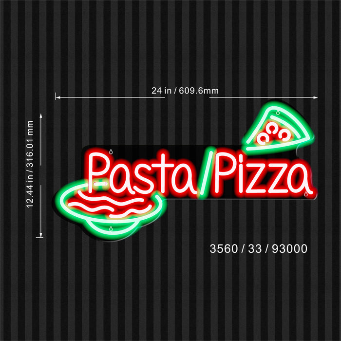 Pasta Pizza Ultra-Bright LED Sign with Remote (Neon-Style, LED Technology) - Way Up Gifts