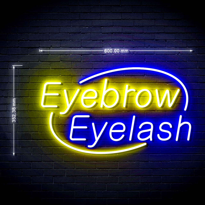 Beauty Salon Eyebrow Eyelash Flex Silicone LED Neon Sign - Way Up Gifts