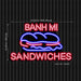 Vietnamese Banh Mi Sandwiches Ultra-Bright LED Sign with Remote (Neon-Style, LED Technology) - Way Up Gifts