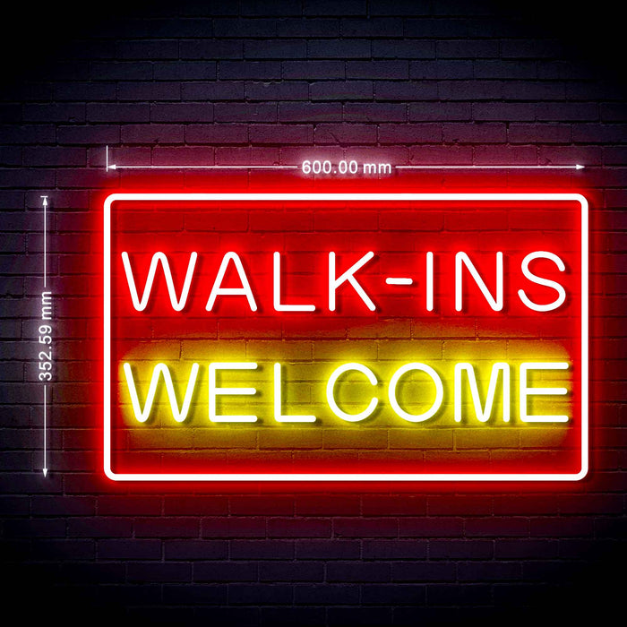 Walk Ins Welcome Ultra-Bright LED Neon Sign - Way Up Gifts