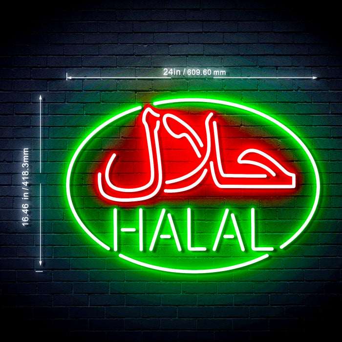 Arabic Restaurant Halal Food Ultra-Bright LED Neon Sign - Way Up Gifts