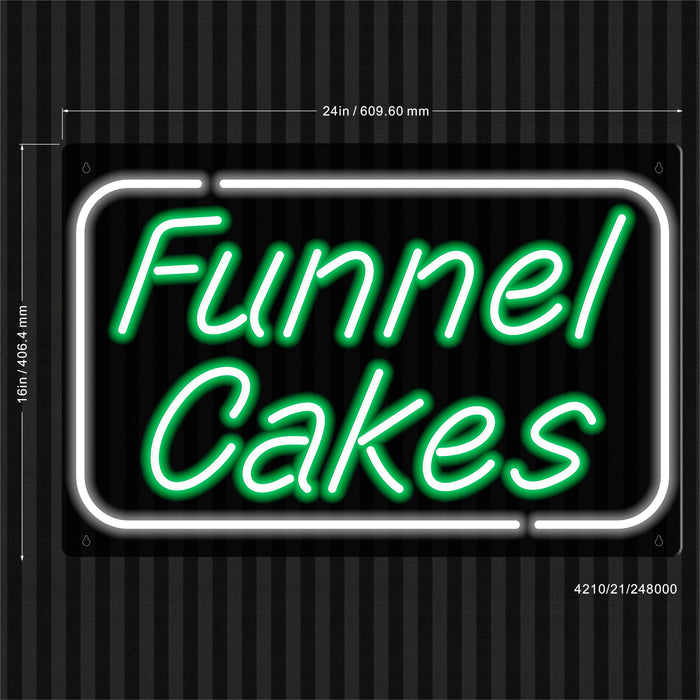 Funnel Cakes Ultra-Bright LED Sign with Remote (Neon-Style, LED Technology) - Way Up Gifts