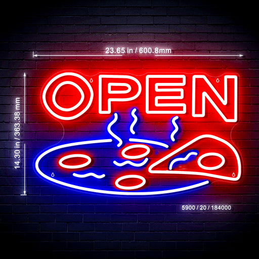 Pizza Open Ultra-Bright LED Sign with Remote (Neon-Style, LED Technology) - Way Up Gifts