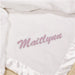 White Baby Blanket - Soft Custom Infant Blanket for Newborns - Way Up Gifts
