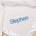White Baby Blanket - Soft Custom Infant Blanket for Newborns - Way Up Gifts