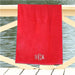 Script Font Custom Name Embroidered Beach Towel - Way Up Gifts