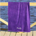 Script Font Custom Name Embroidered Beach Towel - Way Up Gifts