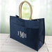 Personalized Jute Tote Bag with Monogram – 3 Initials Pocket Tote - Way Up Gifts