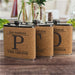 Engraved Groomsmen Cork Flask - Personalized with Name & Initial - Way Up Gifts