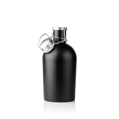 Custom Matte Black 64 oz. Stainless Steel Growler - Engraved with Any Name - Way Up Gifts
