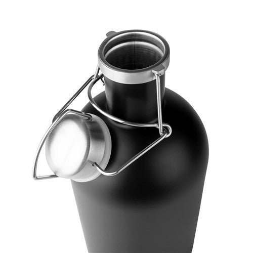 Custom Matte Black 64 oz. Stainless Steel Growler - Engraved with Any Name - Way Up Gifts