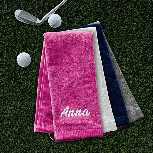 Personalized Golf Towel - Embroidered Golf Gift - Way Up Gifts