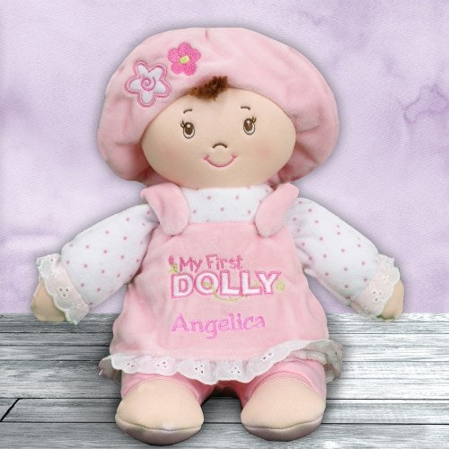 Personalized Baby Girl Doll – Custom My First Dolly with Name - Way Up Gifts