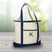 Canvas Tote Bag with Three Initials - Personalized Gift - Way Up Gifts