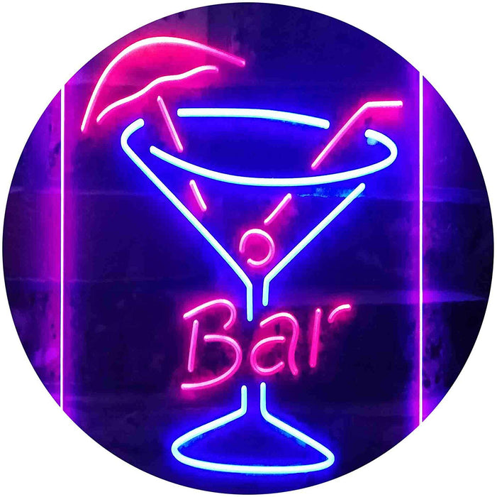 Cocktail Glass Bar LED Neon Light Sign - Way Up Gifts