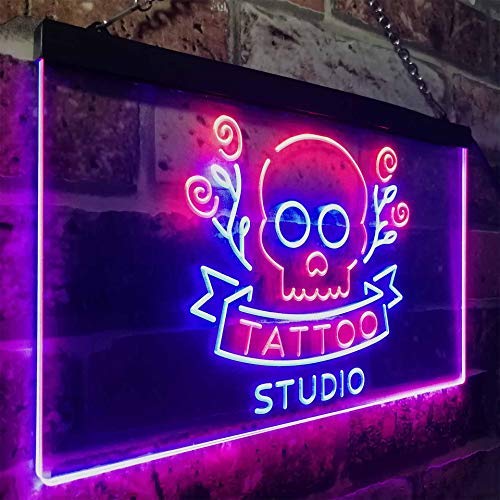 Personalized Tattoo Studio Metal Wall Art Sign | Craftyline.com