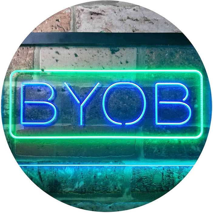 Bring Your Own Beer BYOB LED Neon Light Sign - Way Up Gifts