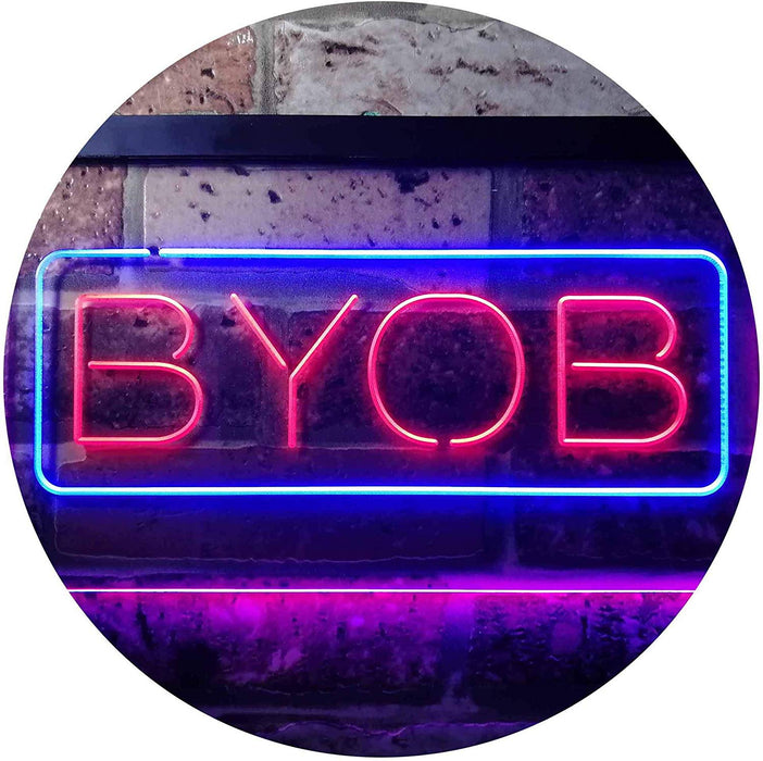 Bring Your Own Beer BYOB LED Neon Light Sign - Way Up Gifts