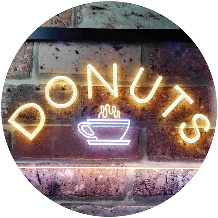 Donuts Coffee LED Neon Light Sign - Way Up Gifts