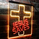 Buy Christian Cross Jesus Saves LED Neon Light Sign – Way Up Gifts