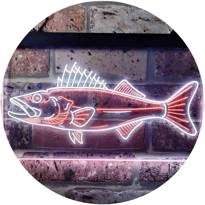 Buy Walleye Fish Fishing Bait Store LED Neon Light Sign — Way Up Gifts
