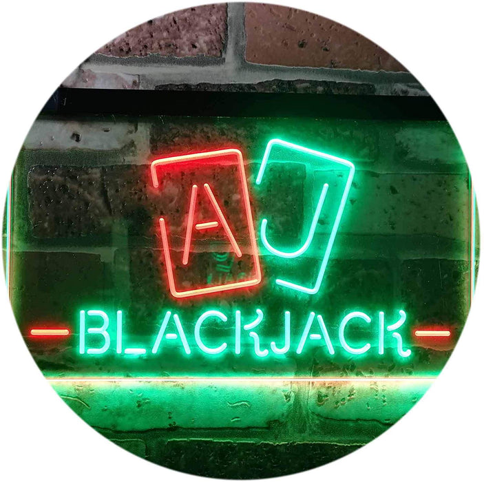 Poker Blackjack LED Neon Light Sign - Way Up Gifts