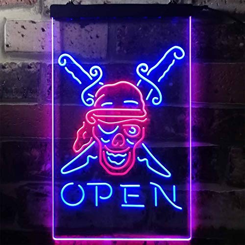 Pirate Open LED Neon Light Sign - Way Up Gifts