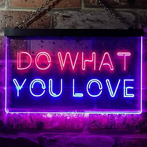 Motivational Quote Do What You Love LED Neon Light Sign - Way Up Gifts