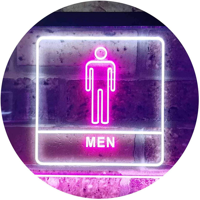 Men Bathroom Restroom LED Neon Light Sign - Way Up Gifts