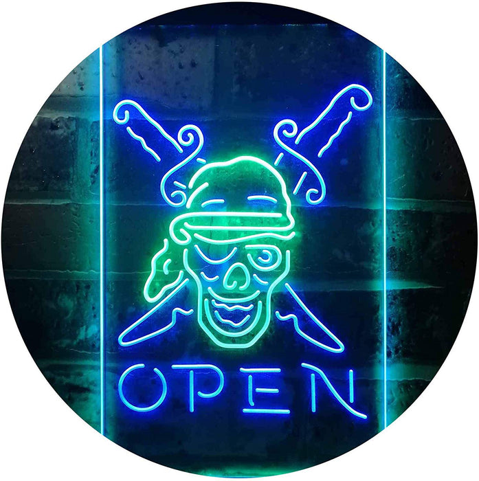 Pirate Open LED Neon Light Sign - Way Up Gifts