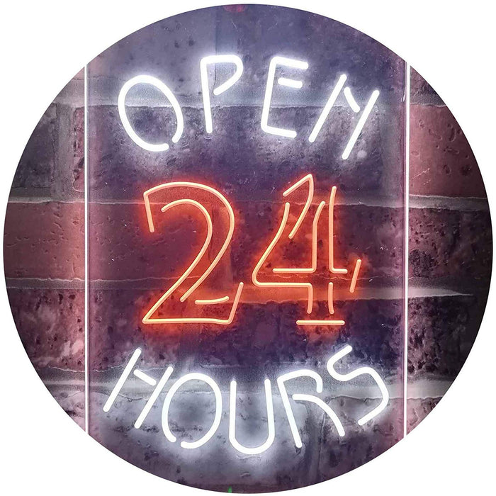 Open 24 Hours LED Neon Light Sign - Way Up Gifts