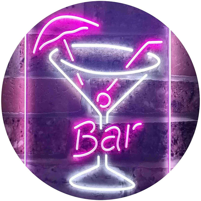 Cocktail Glass Bar LED Neon Light Sign - Way Up Gifts