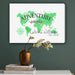 Personalized Adventure Awaits Colorful Canvas 18"x24" - Way Up Gifts
