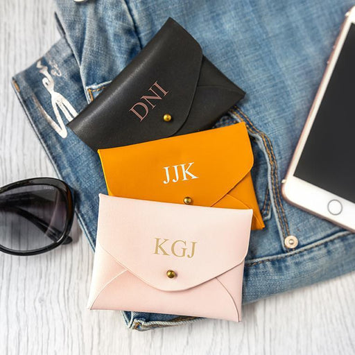 Personalized Women's Small Vegan Leather Bridesmaid Wallets - Way Up Gifts