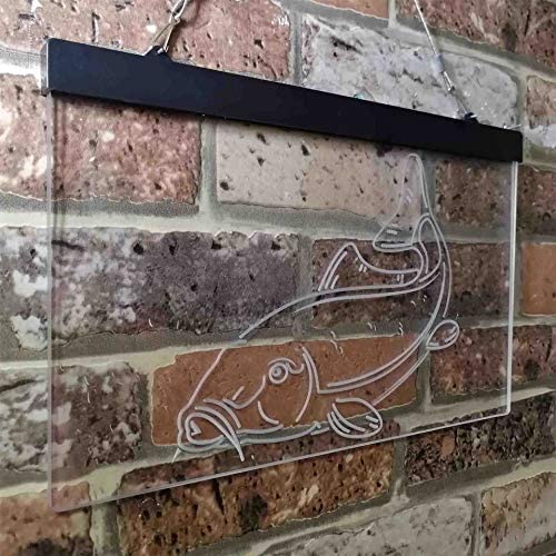 Cabin Fishing Bait Store Carp Fish LED Neon Light Sign - Way Up Gifts
