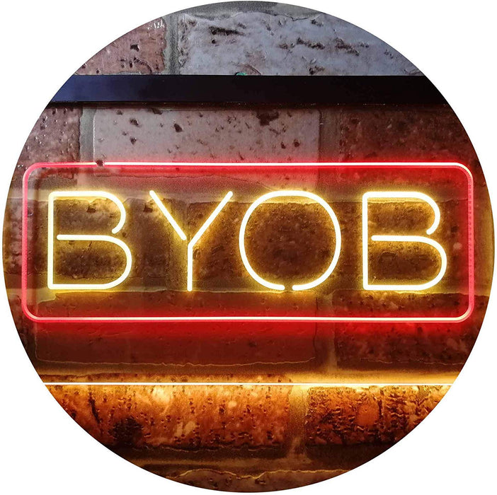 Bring Your Own Beer BYOB LED Neon Light Sign - Way Up Gifts