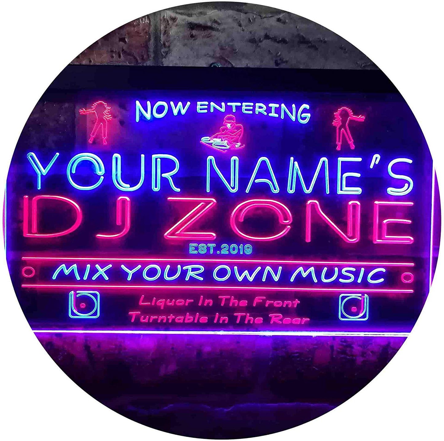 Custom Music DJ Zone DJ Gift LED Neon Light Sign - Way Up Gifts