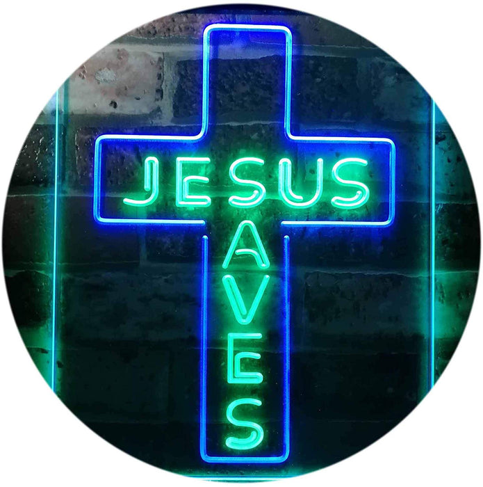 Jesus Saves LED Neon Light Sign - Way Up Gifts