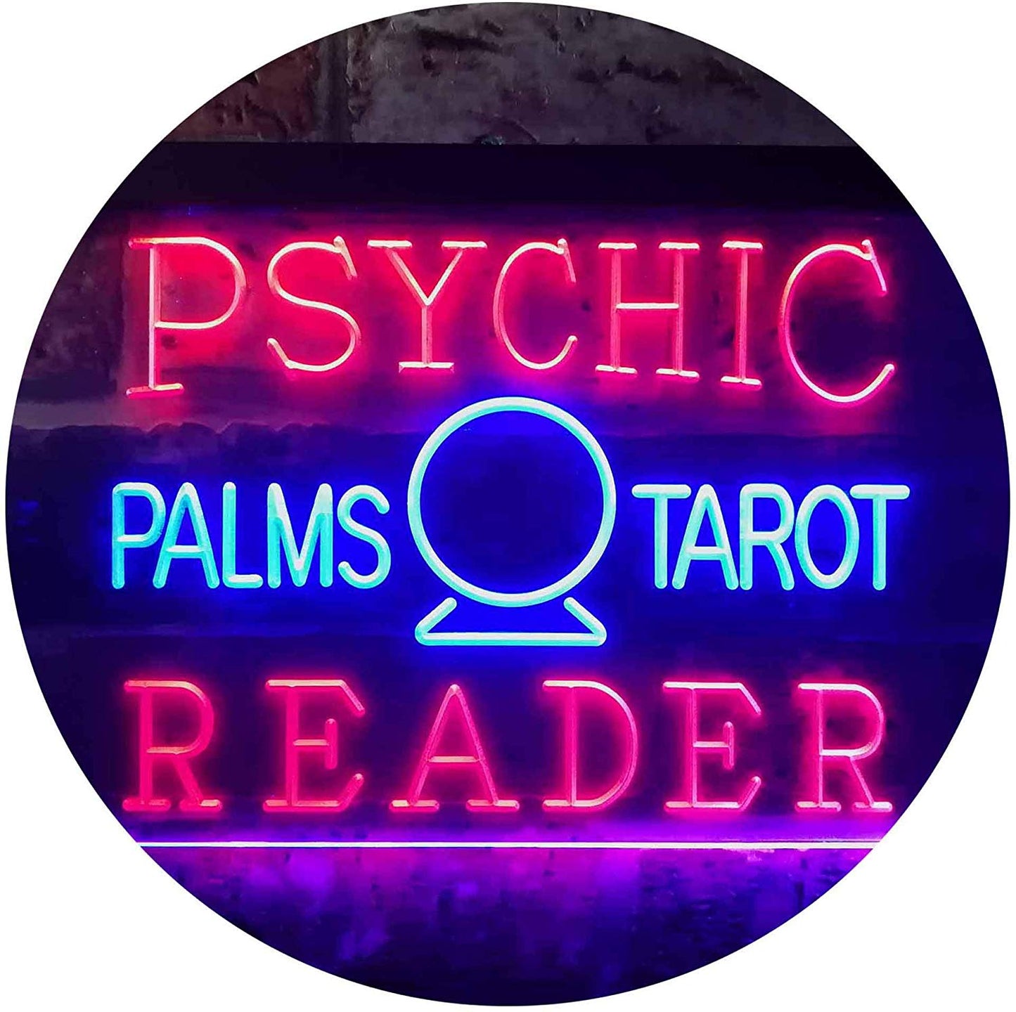 Psychic Palms Tarot Reader LED Neon Light Sign - Way Up Gifts