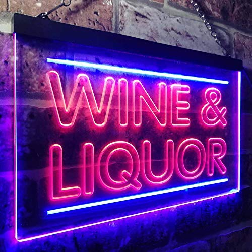 Wine Liquor LED Neon Light Sign - Way Up Gifts