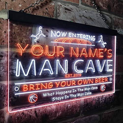 Custom Sports Basketball Theme Man Cave LED Neon Light Sign - Way Up Gifts