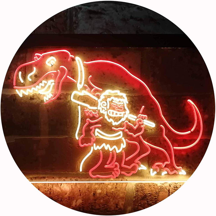 Caveman Dinosaur LED Neon Light Sign - Way Up Gifts