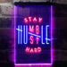 Motivational Quote Stay Humble Hustle Hard LED Neon Light Sign - Way Up Gifts