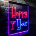 Happy Hour Cocktails Bar LED Neon Light Sign - Way Up Gifts