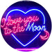 I Love You to The Moon LED Neon Light Sign - Way Up Gifts