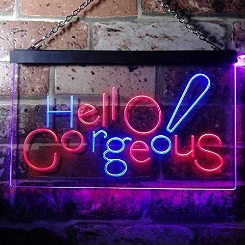 Beauty Shop Hello Gorgeous LED Neon Light Sign - Way Up Gifts